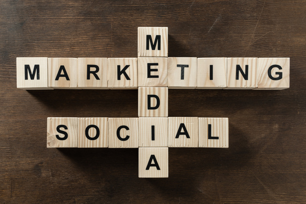 social media marketing word - Photo, Image