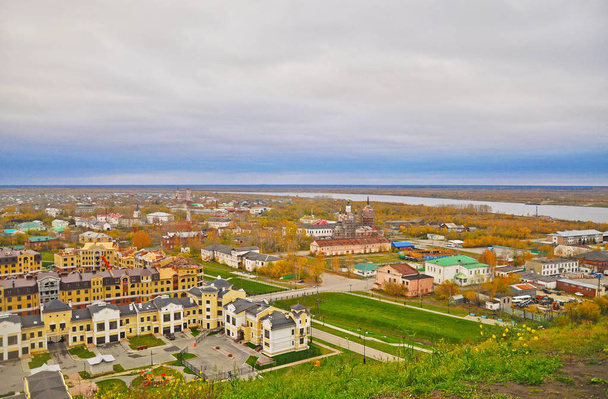 View of the Piedmont part of the city of Tobolsk, Russia - Fotoğraf, Görsel