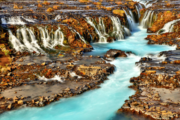 Bruarfoss vodopád Islandu - Fotografie, Obrázek