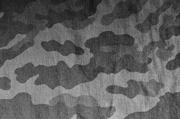Vieux motif uniforme de camouflage noir et blanc
. - Photo, image