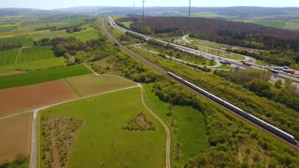 Німецький автомагістралі A3 і зоною відпочинку - Кадри, відео