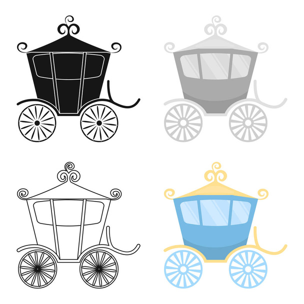 Carriage icon of vector illustration for web and mobile - Vector, Image