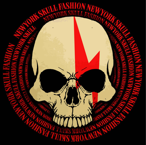 Tričko Skull Grafický design - Vektor, obrázek