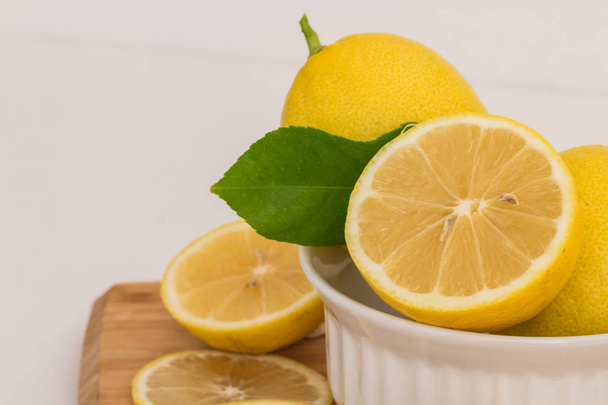 Close up of fresh lemons. - Photo, Image