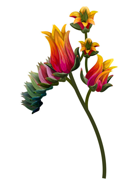 Bouquet de fleurs vintage coloré pour la conception d'invitation et de carte de vœux
 - Vecteur, image