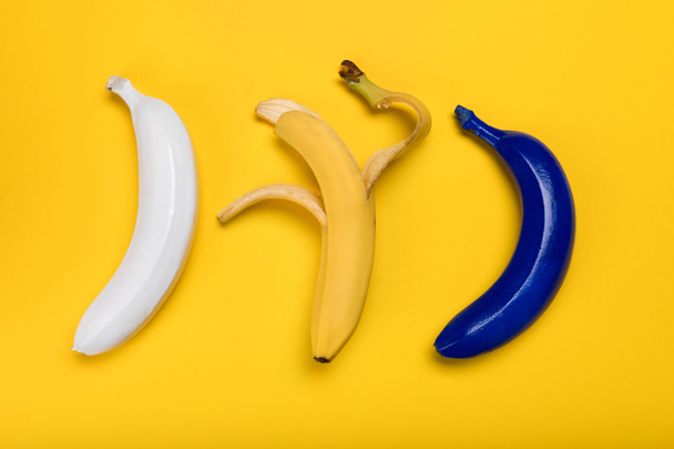 Kolekcja kolorowa banany - Zdjęcie, obraz
