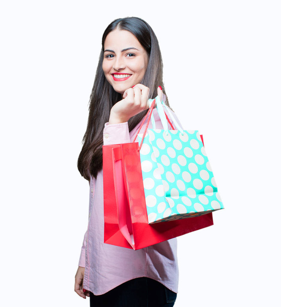young cool girl with shopping bags - Foto, afbeelding
