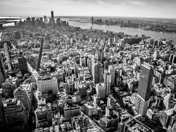 vista aerea de la ciudad de New York - Fotó, kép