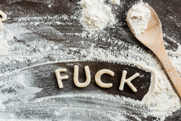 Word fuck from cookies  - Valokuva, kuva