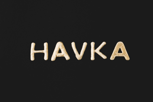 palabra havka hecho de masa
 - Foto, Imagen