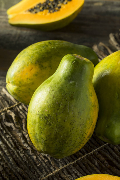 Raw Organic Green Hawaiian Papaya - Photo, image
