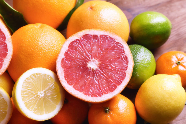 Fresh citrus fruits - Foto, afbeelding