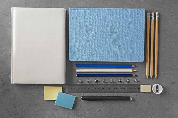 Notebooks and different stationery   - Foto, imagen