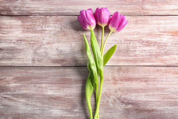 Beautiful lilac tulips - Zdjęcie, obraz