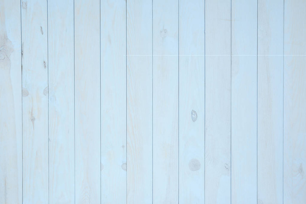 Pine boards painted blue - 写真・画像