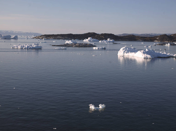 icebergs on arctic ocean at Greenland - Photo, Image