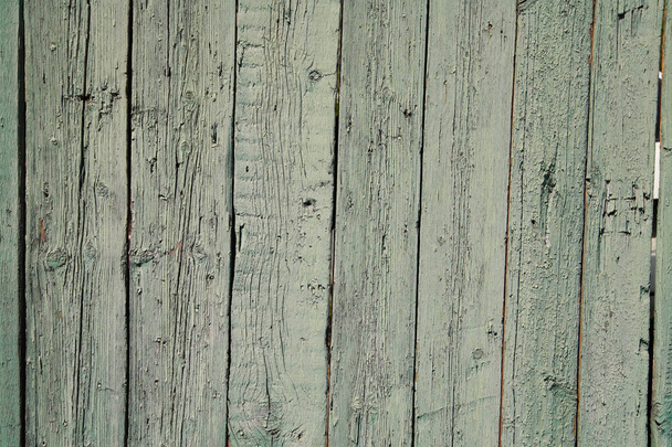Régi festett, fából készült kerítés - Fotó, kép