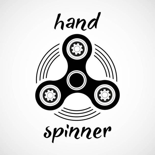 Hand Spinner Emblem - Вектор, зображення