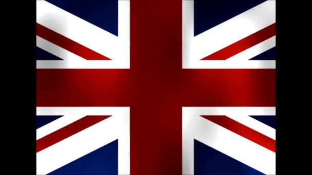 The flag of Great Britain - Footage, Video