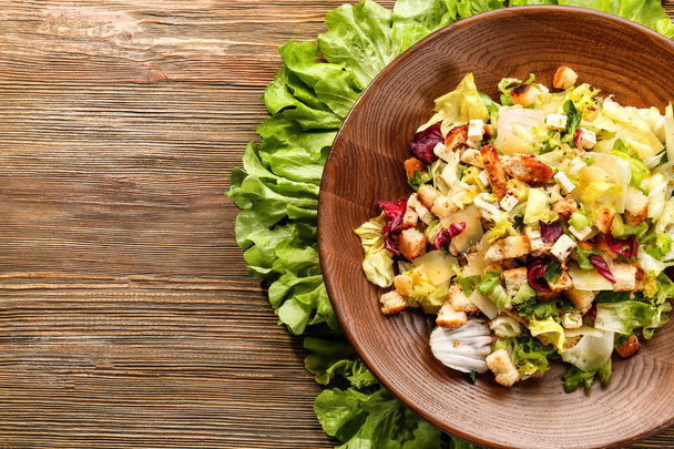 Plate with chicken salad - Фото, изображение
