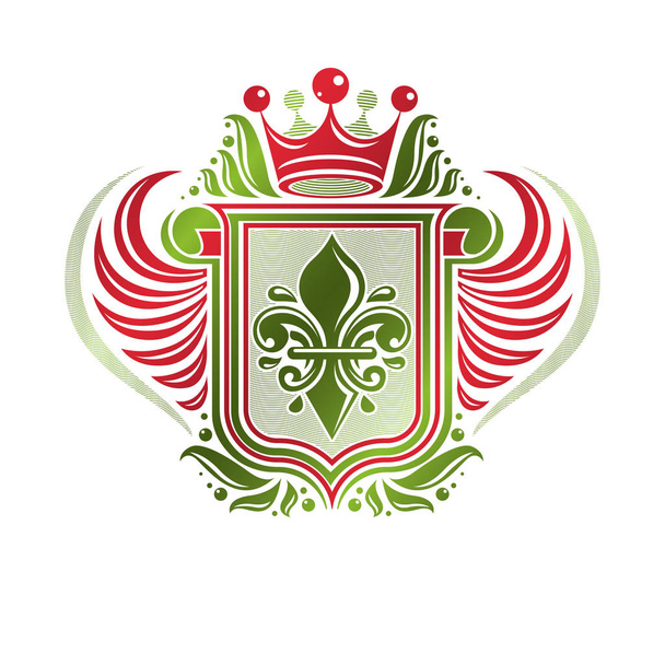 Vintage heraldische embleem - Vector, afbeelding