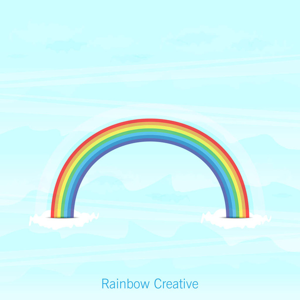 Trendy Rainbow Creative Icon - Vector, Image