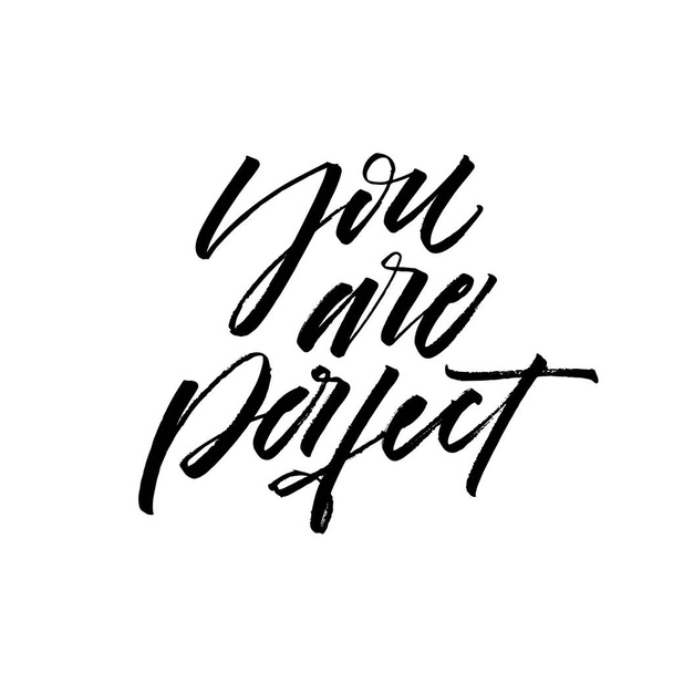 You are perfect postcard. - Vector, Imagen