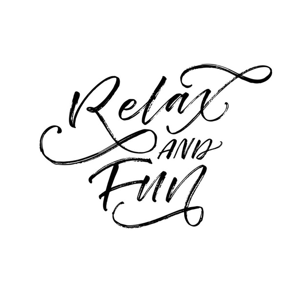 Relax and fun card. - Vector, afbeelding