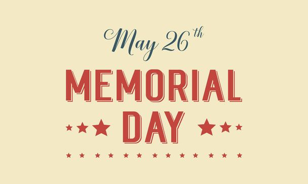 Memorial day theme background style - Vector, Image