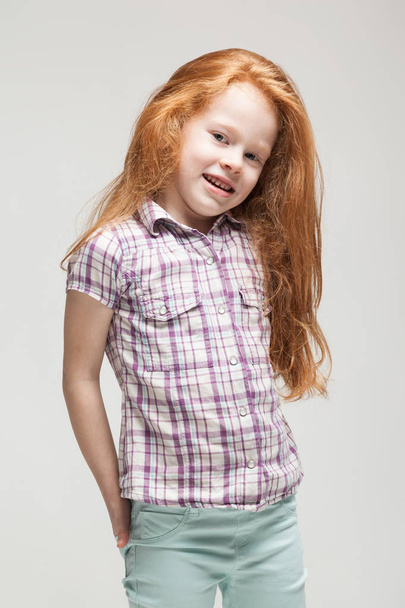 Cute redhead girl - Fotó, kép