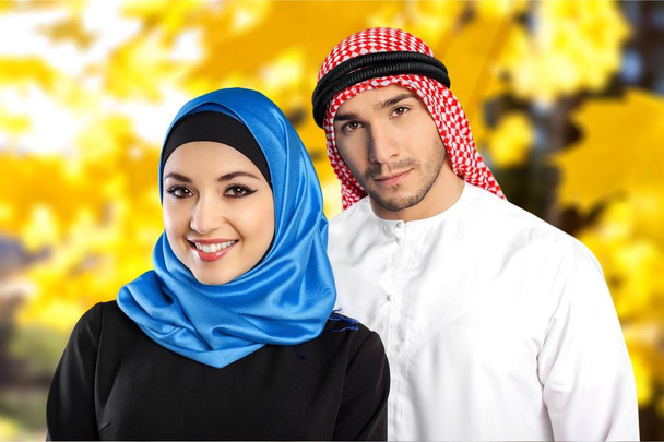 happy muslim  couple - Φωτογραφία, εικόνα
