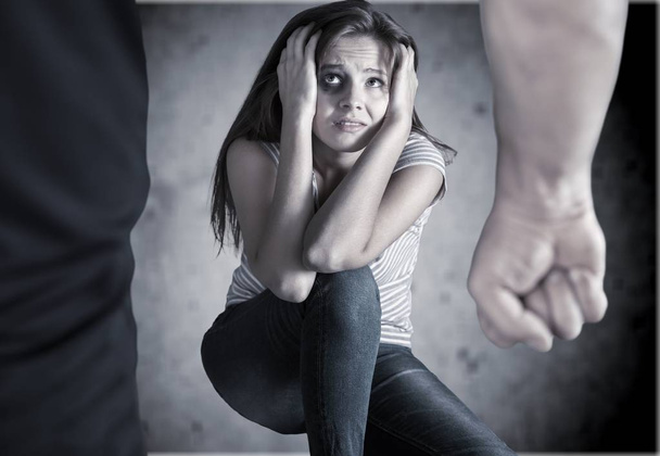 Woman victim of domestic violence  - Foto, Imagem