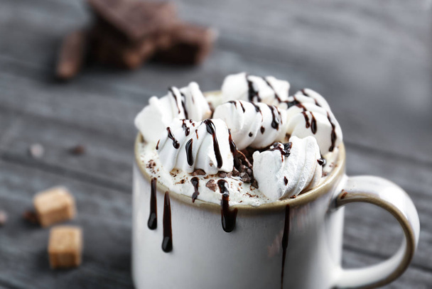 Cup of cocoa with whipped cream - Foto, immagini