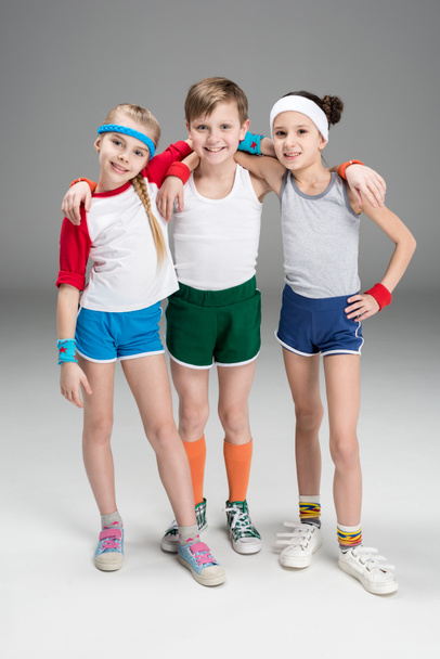 Active kids in sportswear  - Фото, зображення