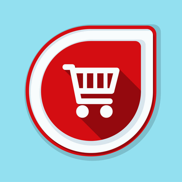 Shopping cart icon sign - Vector, Image