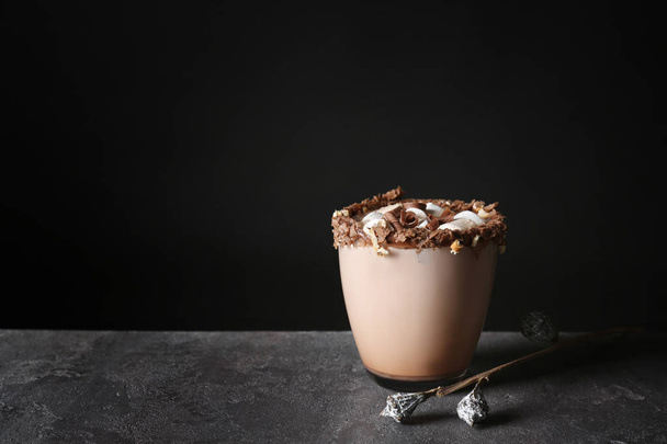 Cup of tasty cocoa drink  - Фото, зображення