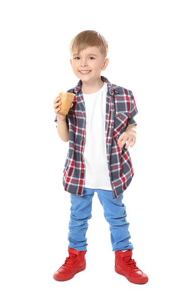 little boy eating ice cream - Fotografie, Obrázek