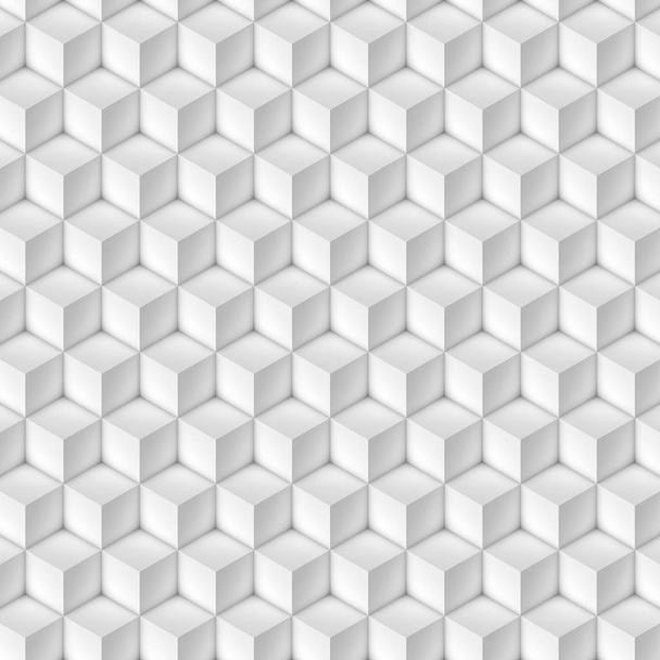 Образец белых кубиков в изометрической перспективе
 - Фото, изображение