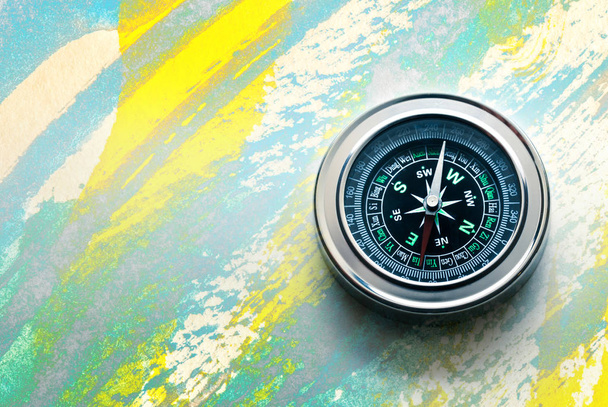 compass with black dial - Zdjęcie, obraz