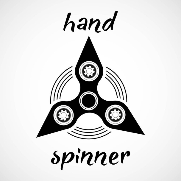 Triangle Hand Spinner Emblem - Vecteur, image