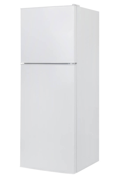 Fehér hűtőszekrény elszigetelt fehér background - Fotó, kép