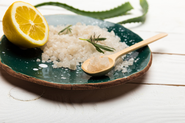 Mořská sůl a aloe vera - Fotografie, Obrázek