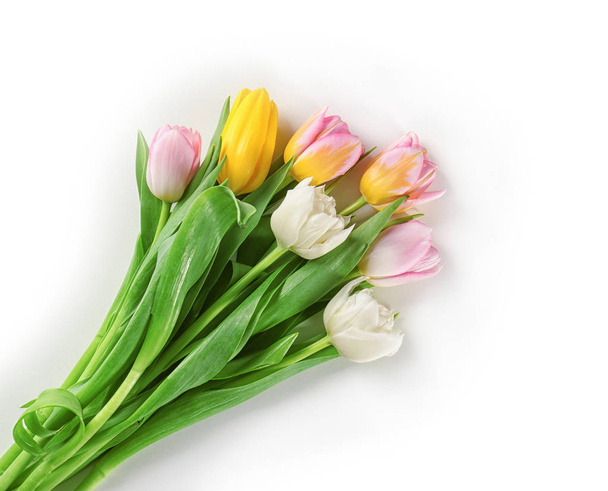 Beautiful bouquet of tulips  - Foto, afbeelding