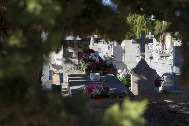 Mezarlık Avila, İspanya. - Fotoğraf, Görsel