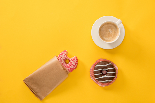 Cup of coffee with donuts  - Photo, Image