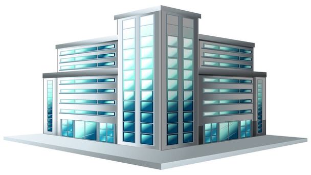 Modern style of office building - Vector, Image