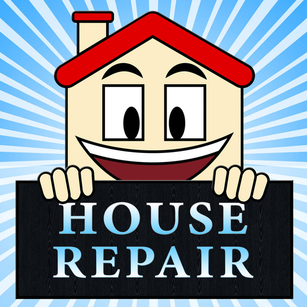 House Repair Represents Mending Home 3d Illustration - Photo, Image