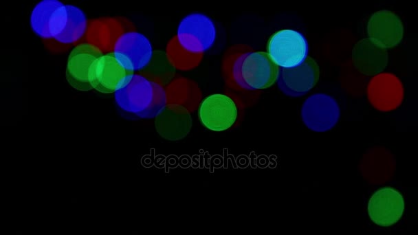 Multicolor festive lights bokeh background - Footage, Video