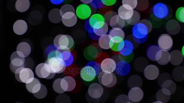 Multicolor feestelijke lights bokeh achtergrond - Video