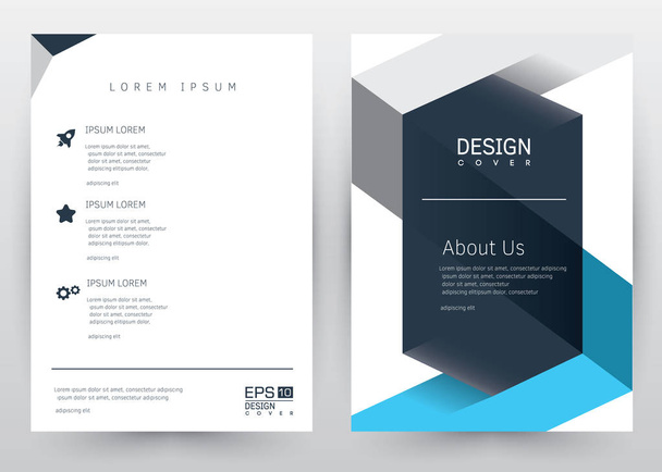 Cover Design Vector template set Brochure, Annual Report, Magazine, Poster, Corporate Presentation, Portfolio, Flyer, Banner, Website.  - Vector, Image